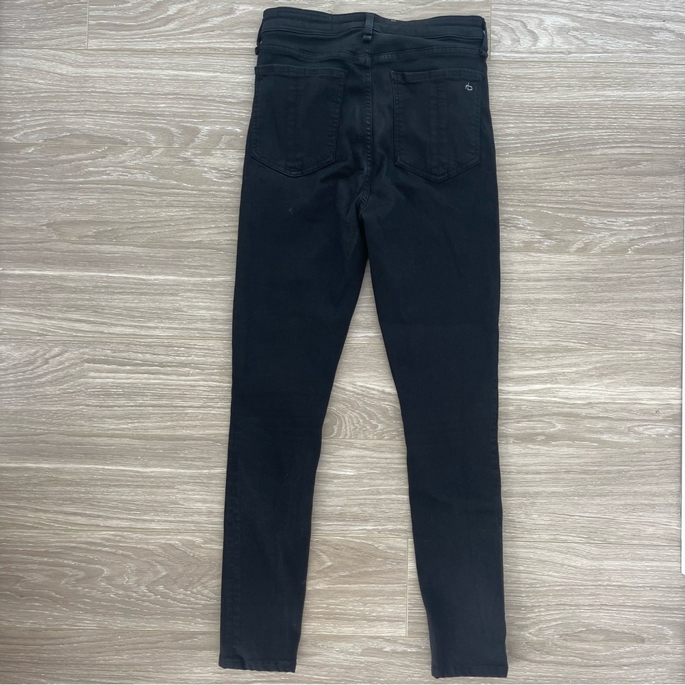 rag & bone Nina High-Rise Skinny Jeans Black - Picture 3 of 6